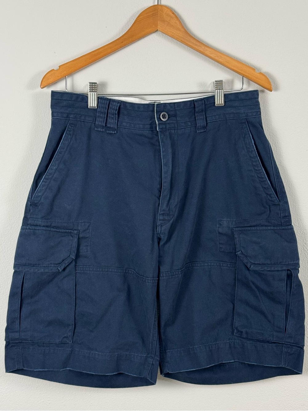 Ralph Lauren Navy Cargo Shorts with Utility Pockets